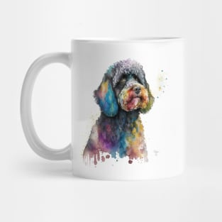 Barbet Dog In Watercolor & Pen Mug